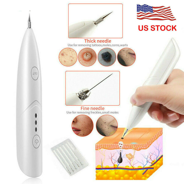 Ion Laser Freckle Skin Mole Dark Spot Remover Face Wart Tag Tattoo Removal Pen Mostore.com