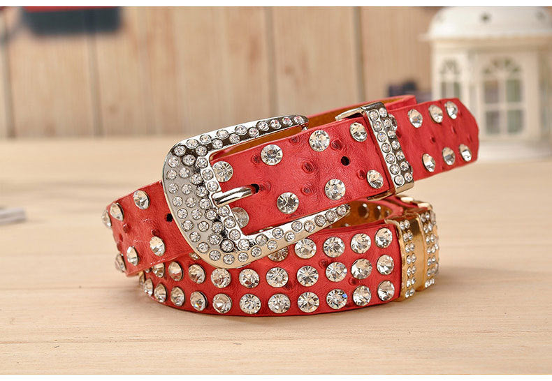 Decorative Fashion Wide Rhinestone Full Diamond Belt