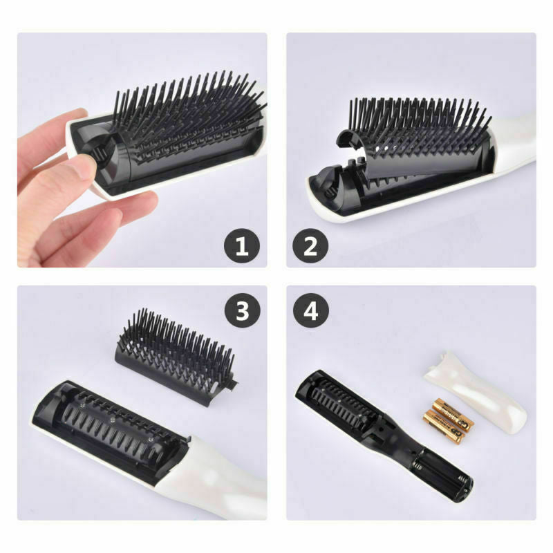 Electric Laser Infrared Anti Hair Loss Comb Vibration Scalp Massager Hair Brush Hair Scalp Massage Comb Hairbrush Bristle Nylon Women Wet Dry Curly Detangle Hair Brush Salon Hairdressing Mostore.com