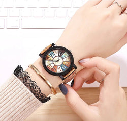 Casual Vintage Leather Women Quartz Wrist Watch Gift Clock Mostore.com