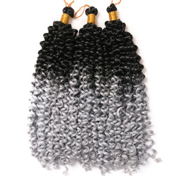 Chemical Fiber Water Wavy Curly Hair Bicolor Gradual Change Dirty Braid