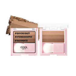 New Contouring Pan Powder Tricolor Highlight Shadow Mostore.com