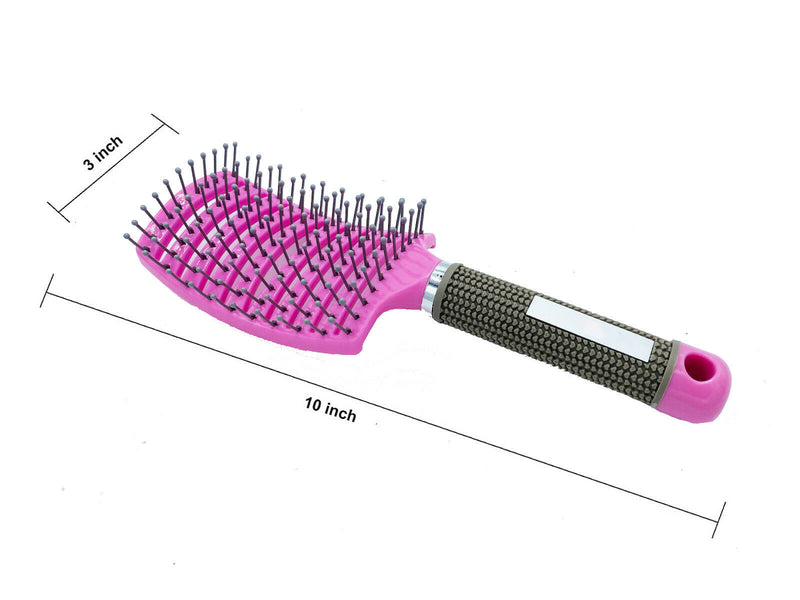 Hair Scalp Massage Brush Anti Static Curved Vented Styling Detangling Brushes Hair Scalp Massage Comb Hairbrush Bristle Nylon Women Wet Curly Detangle Hair Brush For Salon Hairdressing Styling Tools Mostore.com