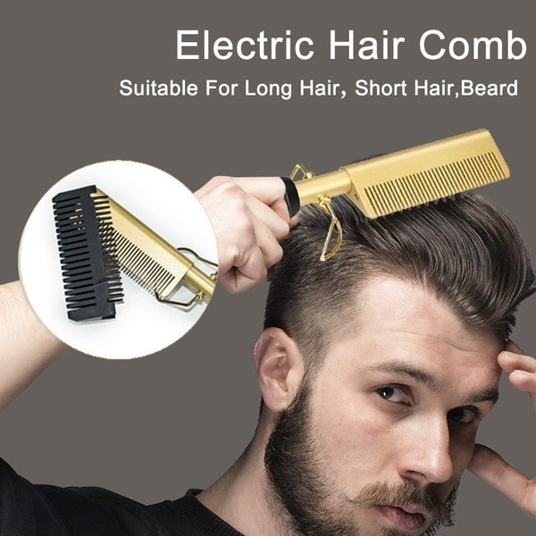 Hair Straightener Brush Comb Mostore.com