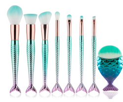 Mermaid Shaped Makeup Brushes Mostore.com