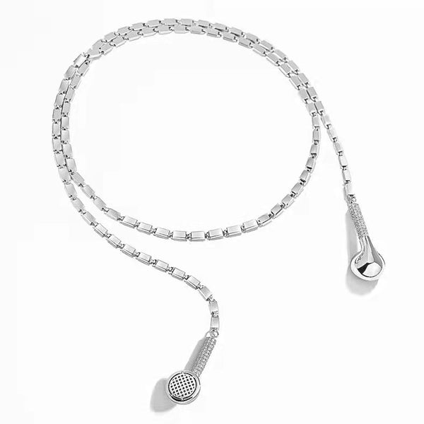 Leisure And Freely Adjustable Earphones Trendy Cool Punk Necklace Mostore.com