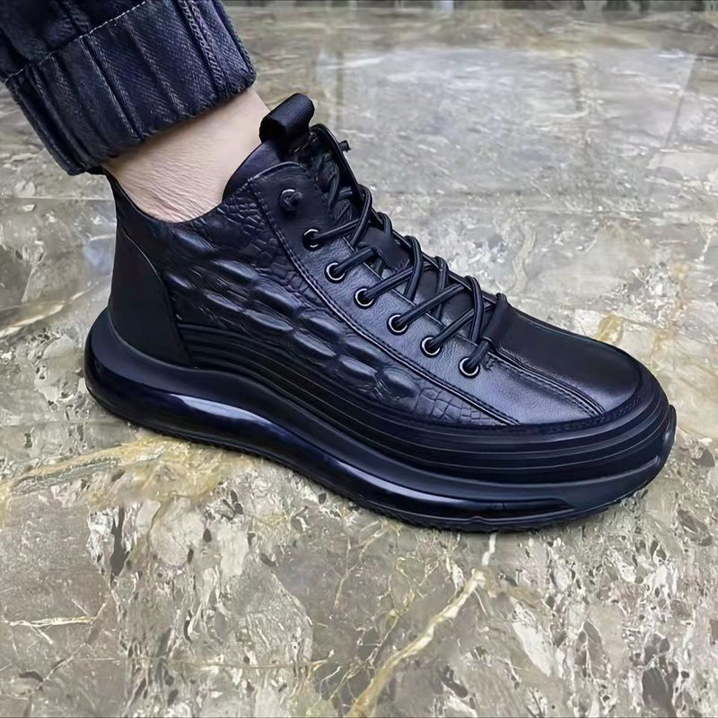 Warm Air Cushion  Pattern Elastic Band Trend Men's Shoes Mostore.com