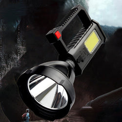 Strong Light Portable Fishing Flashlight With Bracket High Power Camping