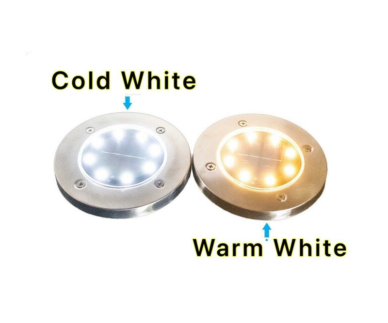 1-16 Pcs LED Solar Power Flat Buried Light In-Ground Lamp Outdoor Path Garden American Varieties