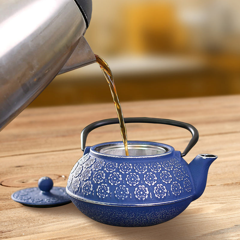 3.5Lbs  34oz Tea Kettle, Japanese -style Cast Iron Teapot With 304 Stainless Steel Infuser For Loose Leaf Tea Mostore.com