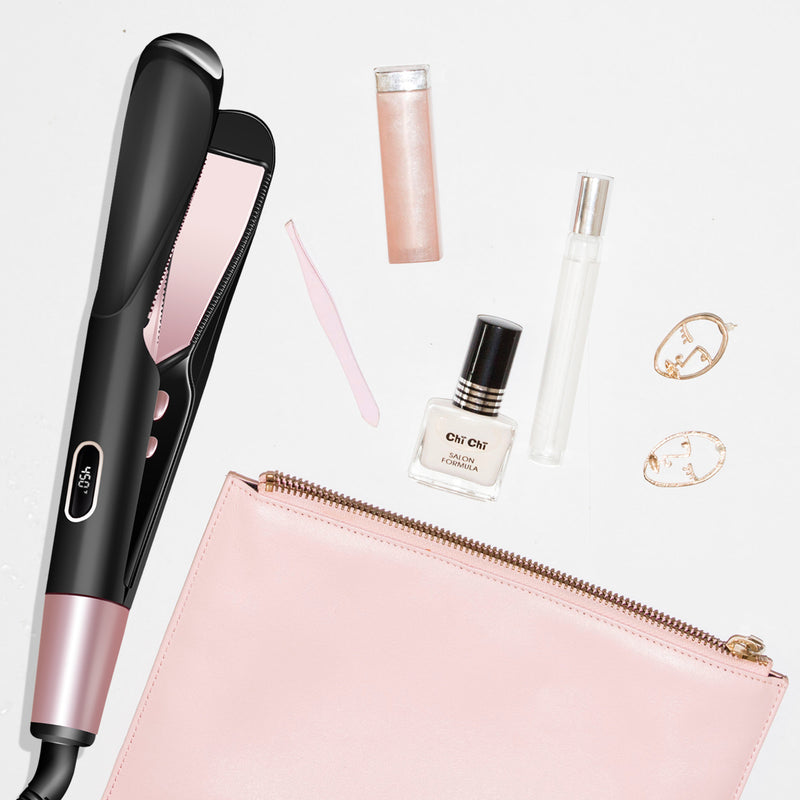 2 in 1 Electric Hair Straightener Ceramic Curling Wand Iron Curler Mostore.com