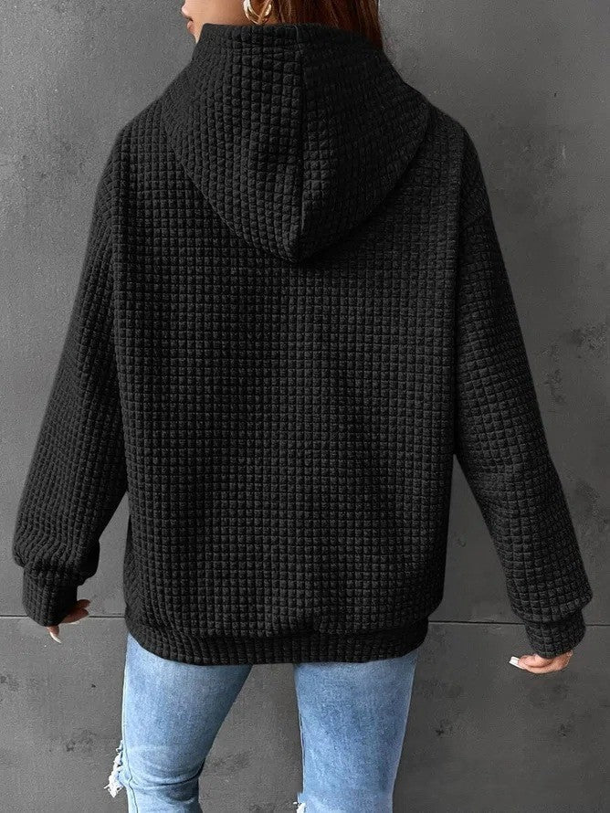 Women's Loose Casual Solid Color Long-sleeved Sweater American Varieties