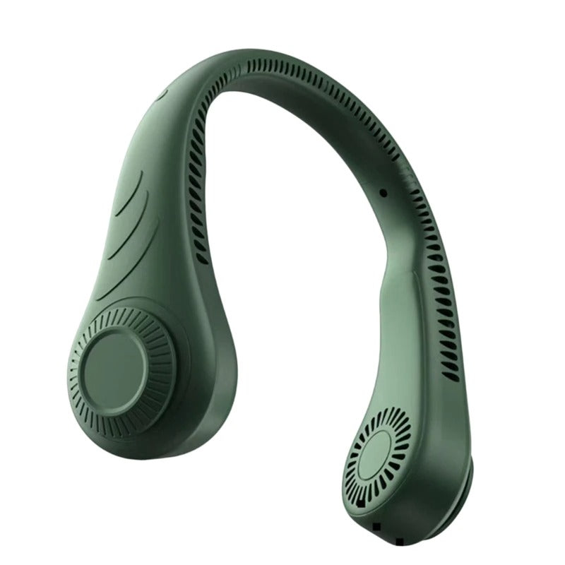 Hanging Neck Fan Portable Cooling Fan USB Leafless 360 Degree Neckband Fan 78 Surround Air Outlets 4000Mah Rechargeable American Varieties