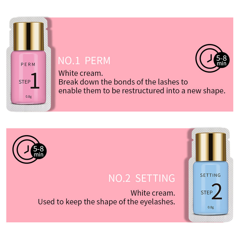 10 Pairs Sachet Lifting Lotion Lashes Lift Set Perm 8-12 Minutes Convenience Use Make Up Tools Mostore.com