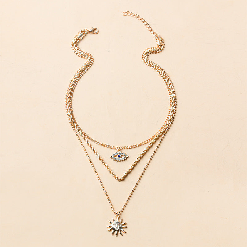 Jewelry Creative Personality Punk Devil's Eye Necklace Mostore.com