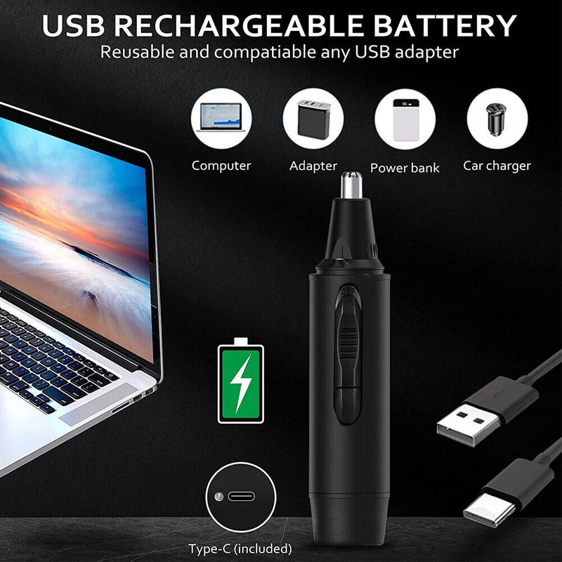 Electric Nose Ear Hair Trimmer Eyebrow Shaver Nose Hair Clipper Groomer For MEN Mostore.com