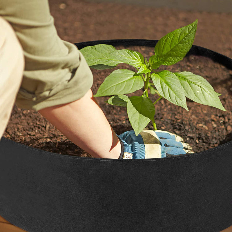 Garden Raised Bed Round Planting Container Grow Bags Fabric Planter Pot For Plants Nursery Pot Mostore.com