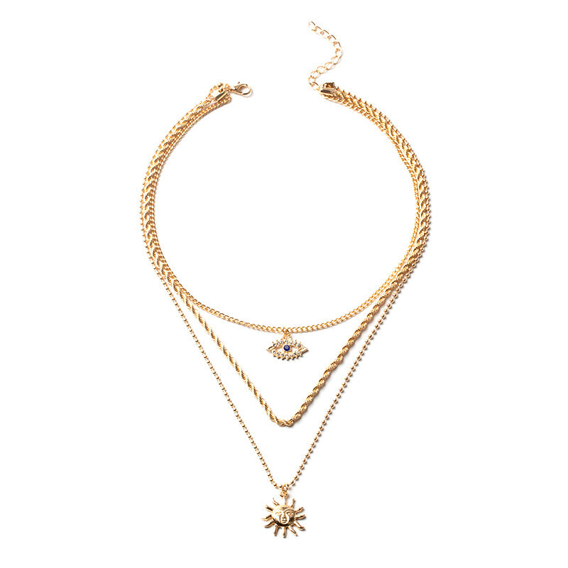 Jewelry Creative Personality Punk Devil's Eye Necklace Mostore.com