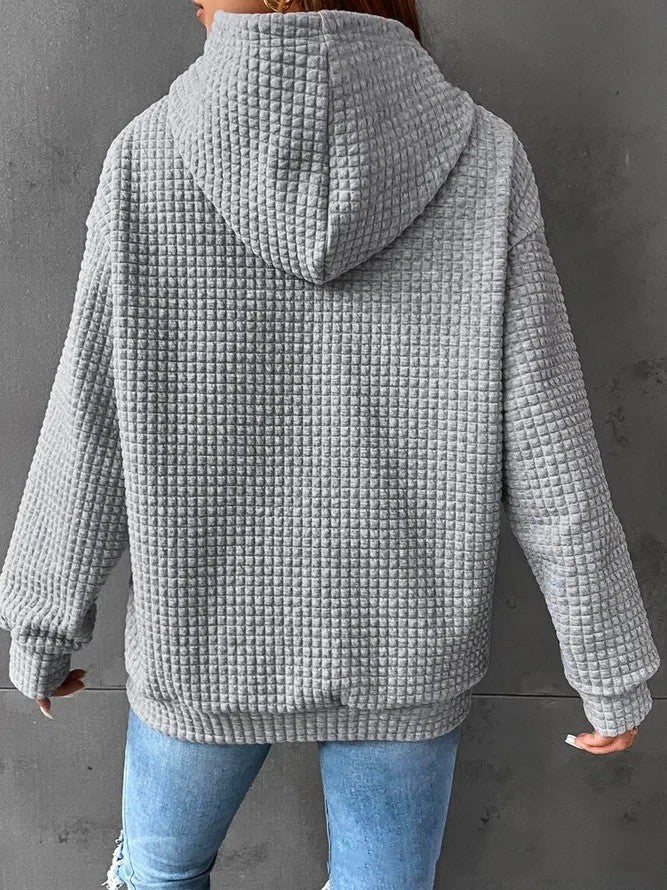 Women's Loose Casual Solid Color Long-sleeved Sweater American Varieties