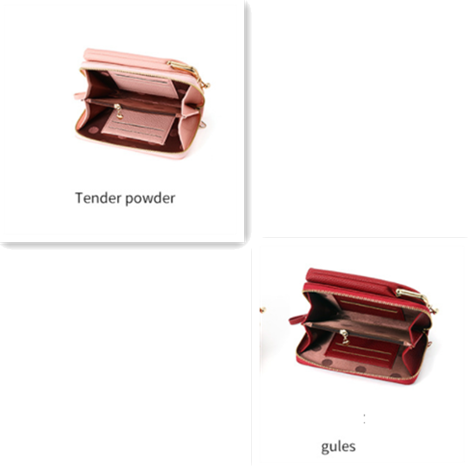 Fashion Lychee Pattern Solid Color Diagonal Shoulder Bag Mostore.com
