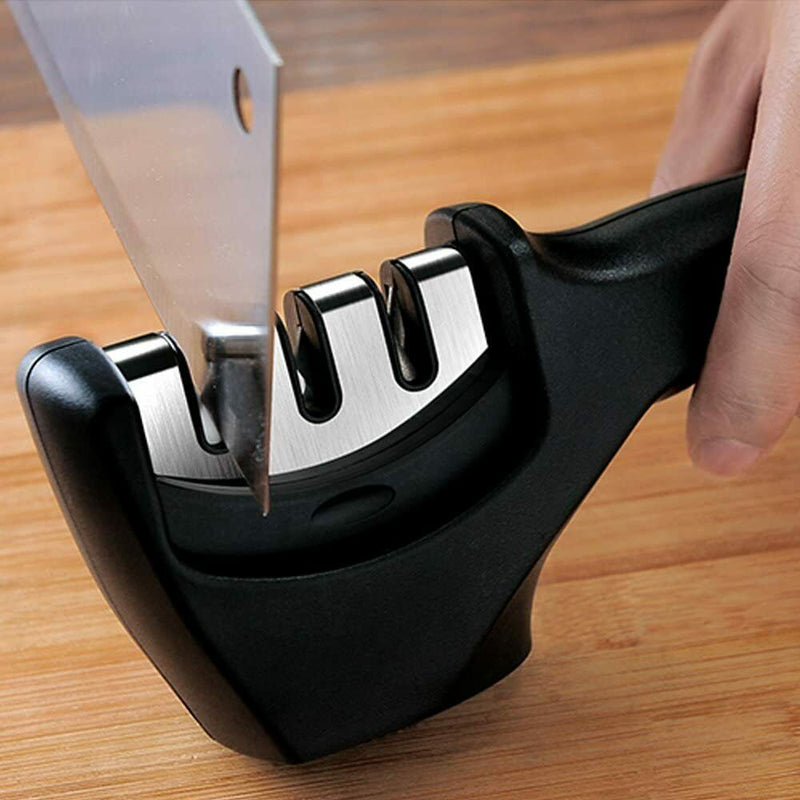 KNIFE SHARPENER Ceramic Tungsten Kitchen Knives Blade Sharpening System Tool USA Mostore.com