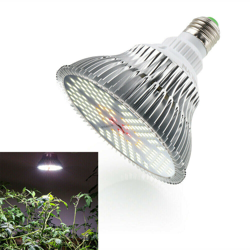 120W LED Grow Light Lamp E27 Grow Lamp Full Spectrum White Hydroponic Plants Veg American Varieties