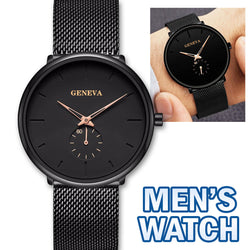 Men Quartz Watch Relojes De Hombre Minimalist Ultra Stainless Steel Band Watches Mostore.com