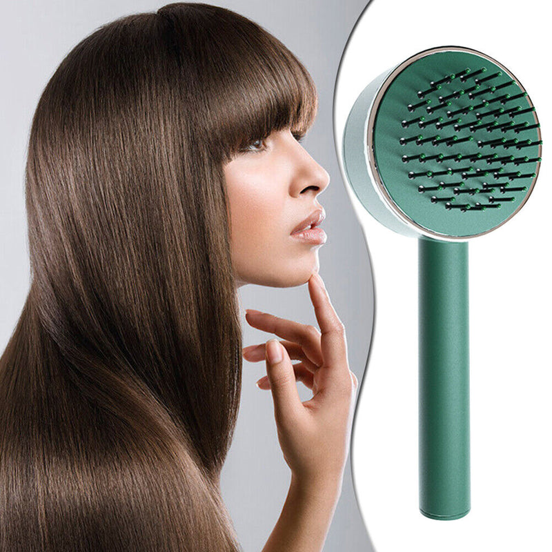 One-key Self-cleaning Hair Brush Anti-Static Airbag Massage Comb For Women Curly Hair Brush Detangling Hair Brush Mostore.com