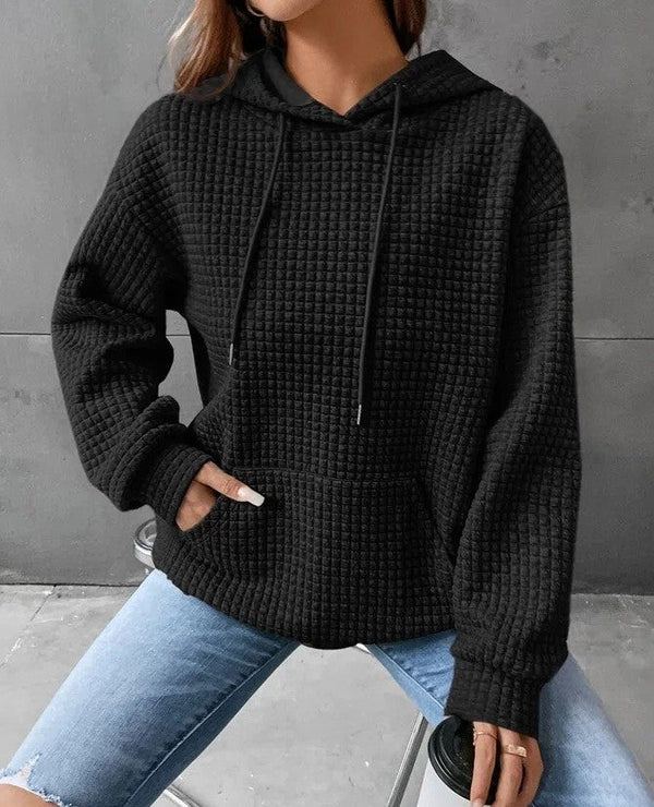 Women's Loose Casual Solid Color Long-sleeved Sweater American Varieties