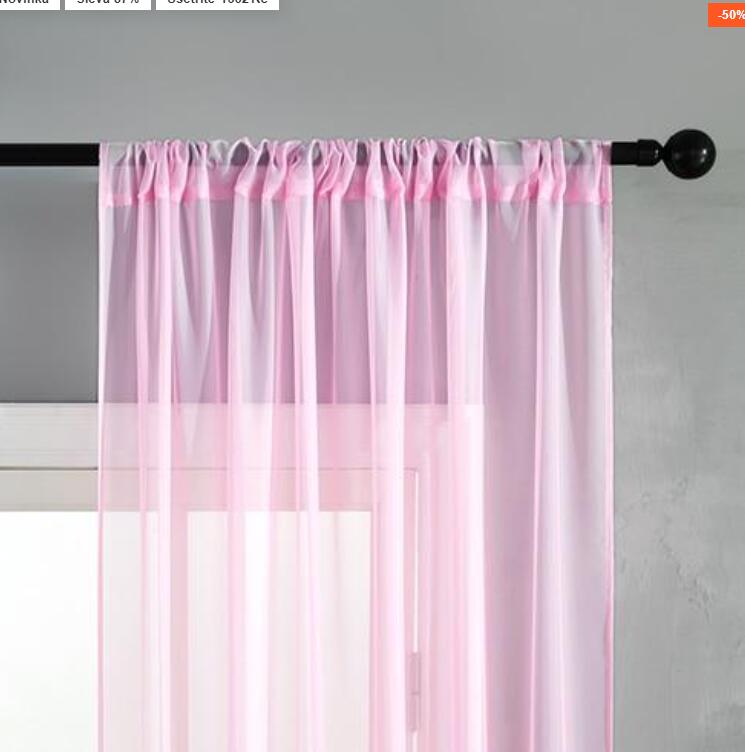 Modern And Simple Pure Color Cotton And Linen Window Screen CJ