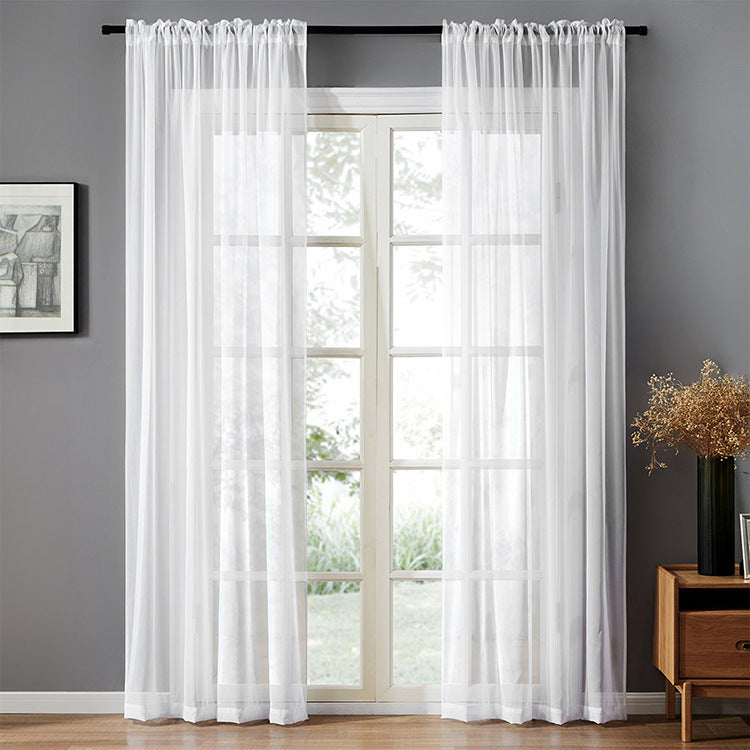 Modern And Simple Pure Color Cotton And Linen Window Screen CJ