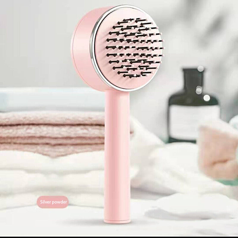 One-key Self-cleaning Hair Brush Anti-Static Airbag Massage Comb For Women Curly Hair Brush Detangling Hair Brush Mostore.com
