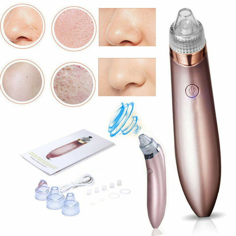 Electric Blackhead Vacuum Pore Cleaner Acne Pimple Remover Strong Suction Tool Electric Blackhead Remover Pore Vacuum Suction Diamond Dermabrasion Face Cleaner Mostore.com
