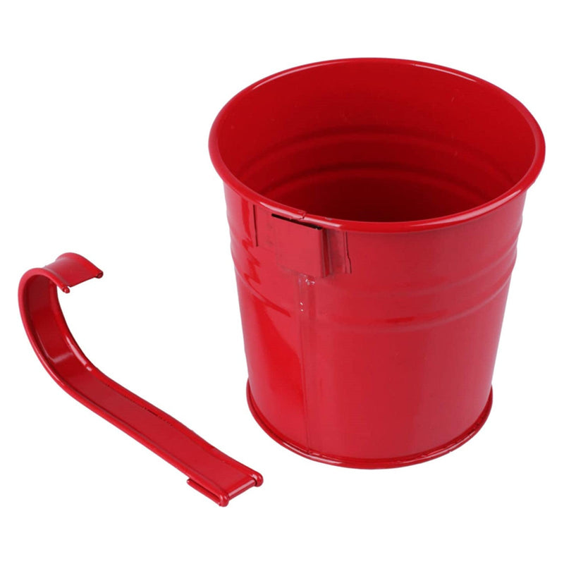 10pcs Colorful Hanging Planter Pots, Metal Hanging Flower Pots With Drainage Hole American Varieties