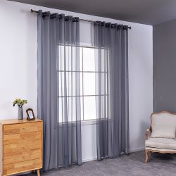 Modern And Simple Pure Color Cotton And Linen Window Screen CJ
