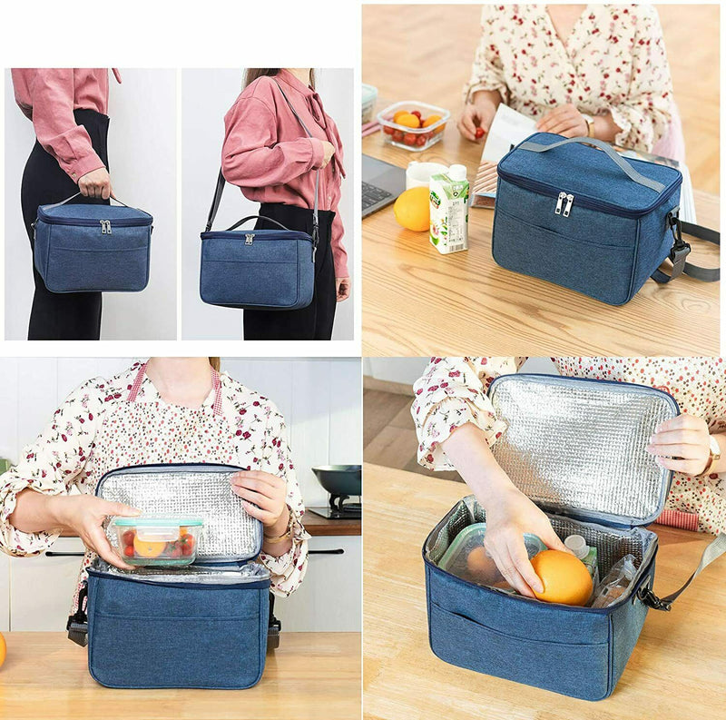 Lunch Bag Insulated Lunch Tote Bag Meal Prep Bento Box Cooler Bag for Men Women Mostore.com