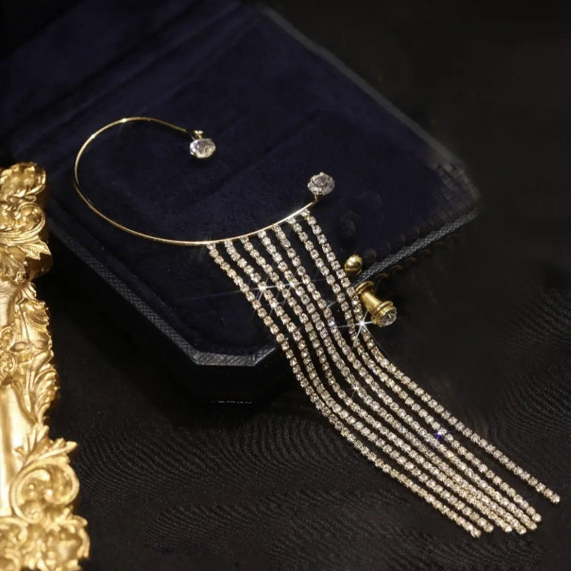 Korea Diamond Butterfly Ear Hook Without Pierced Bone Clip Mostore.com
